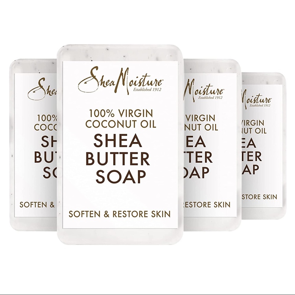 4-pack! SheaMoisture 100% Virgin Coconut Oil 8oz. Bar Soap
